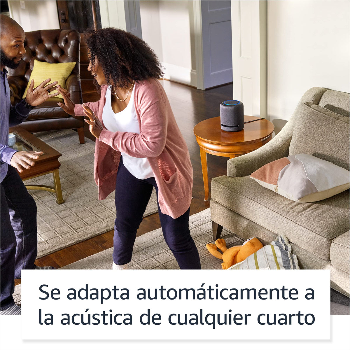 Amazon Echo Studio (modelo más reciente): nuestra bocina Alexa con mejor sonido, ideal para salas y otros espacios grandes (negro)