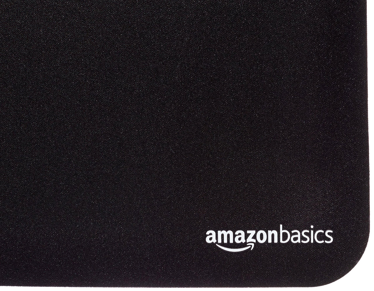 Amazon Basics - Alfombrilla para mouse grande para computadora de juegos, color negro