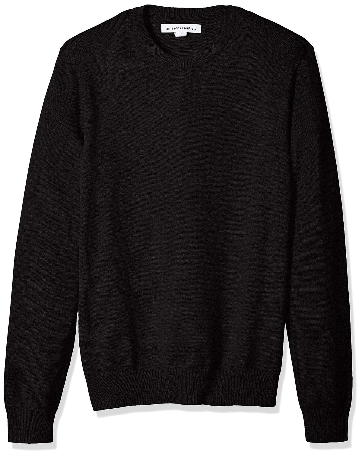 Amazon Essentials Men's Suéter de cuello redondo BlackGrande