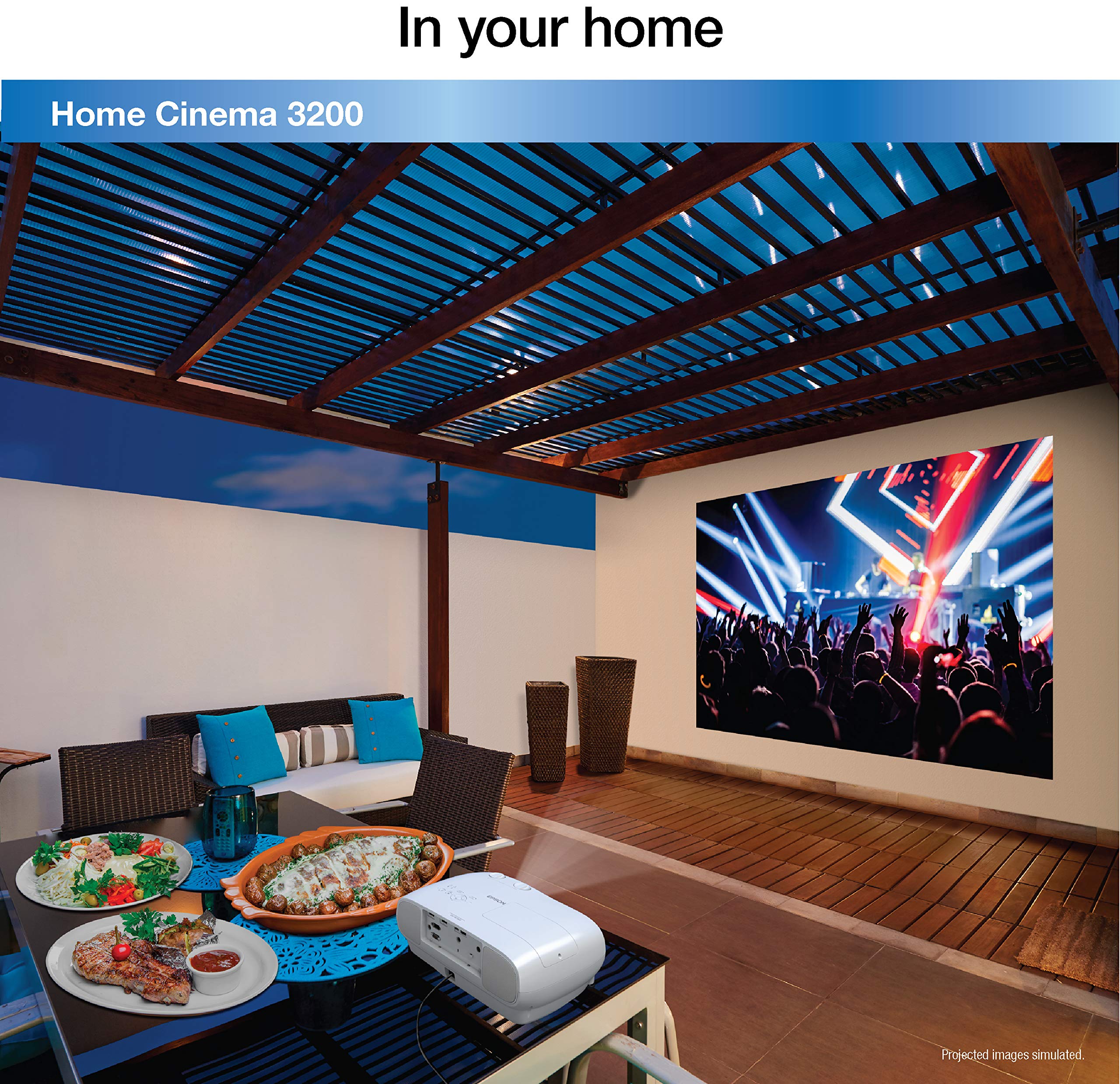 Epson Home Cinema 3200 4K Pro-UHD Proyector de 3 Chips con HDR