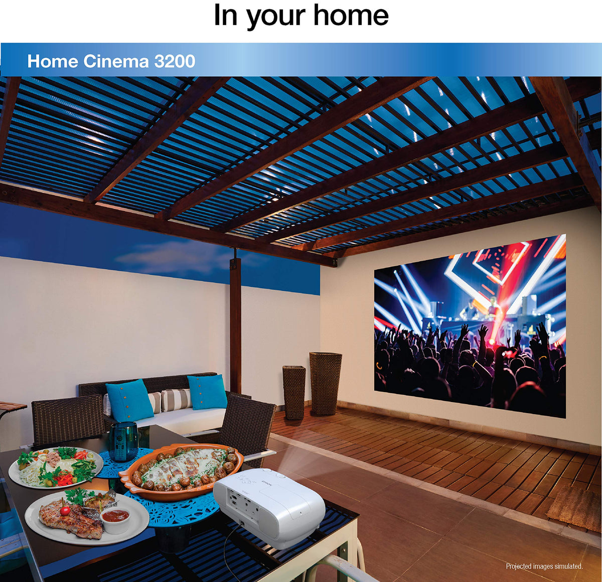 Epson Home Cinema 3200 4K Pro-UHD Proyector de 3 Chips con HDR