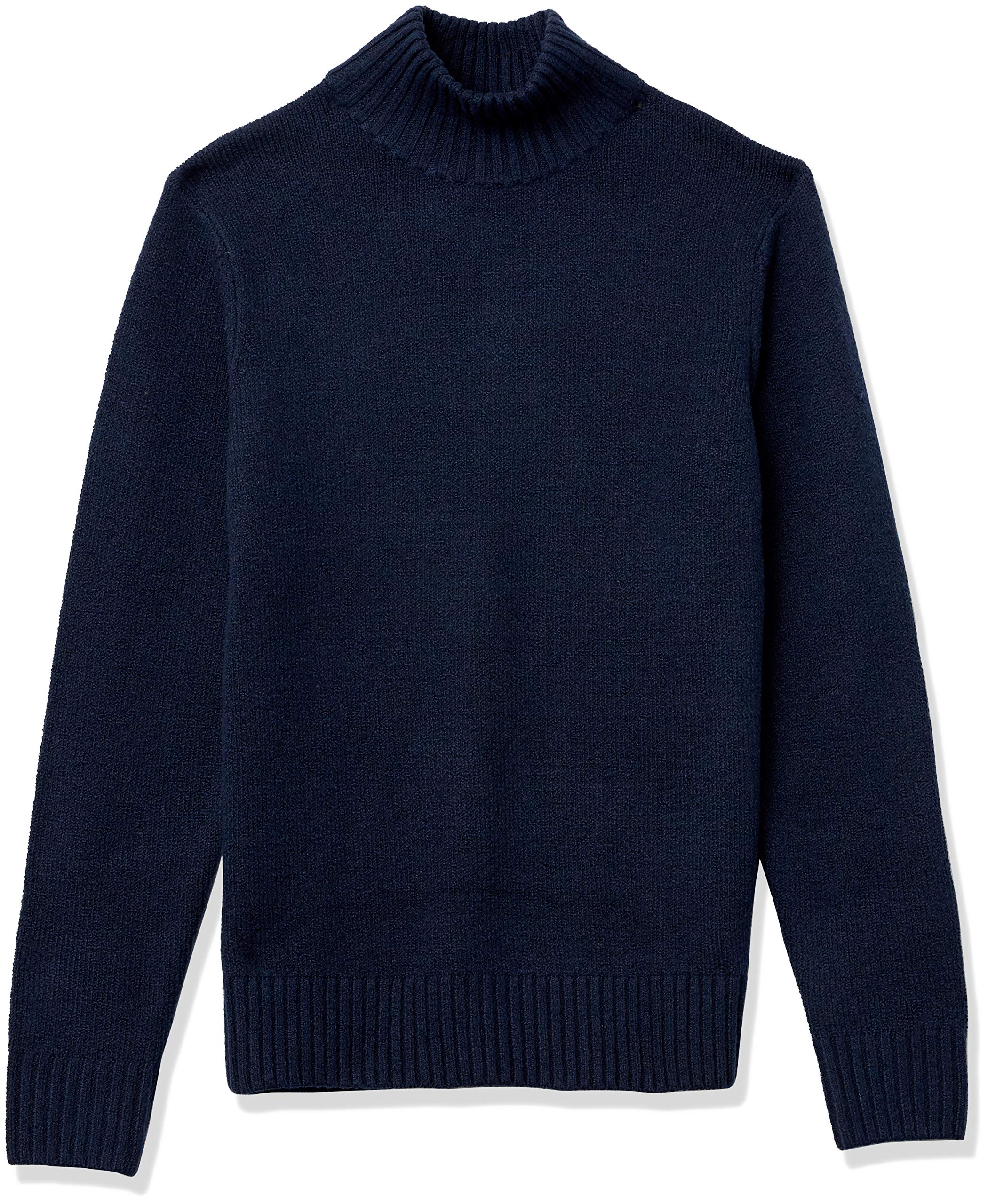 Amazon Essentials - Suéter de manga larga con cuello alto suave al tacto, para hombre, color azul marino, talla