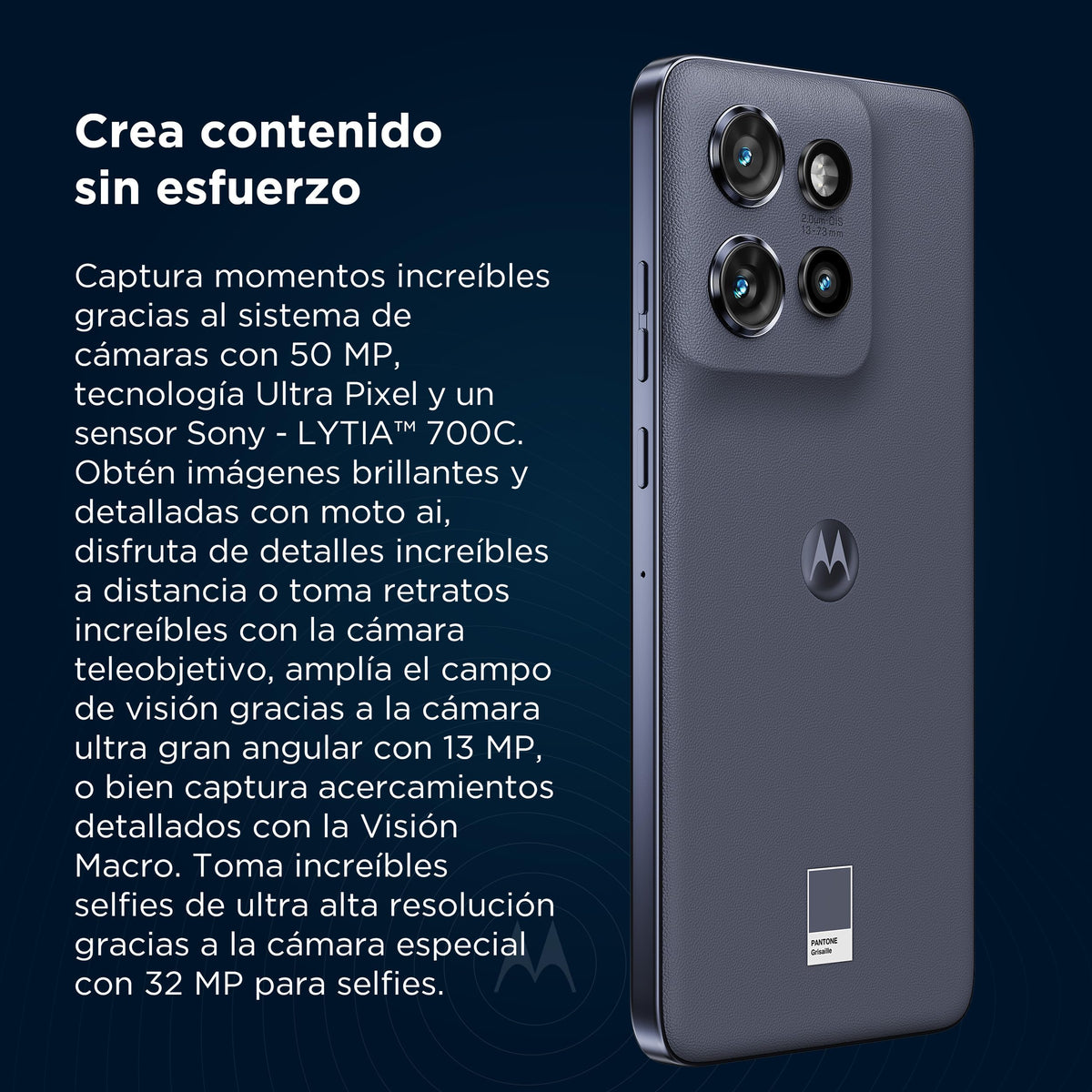Motorola Edge 50 Neo Gris (8GB RAM/256GB), 50MP, Celular Desbloqueado
