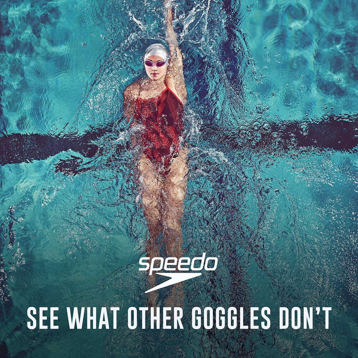 Speedo, Goggles de Natación Efecto Espejo Vanquisher 2.0, 7750127, Unitalla