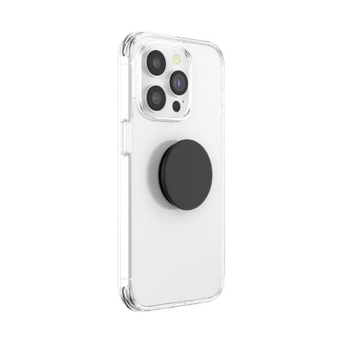 PopSockets: PopGrip con Parte Superior Intercambiable para teléfonos y tabletas, Color Negro