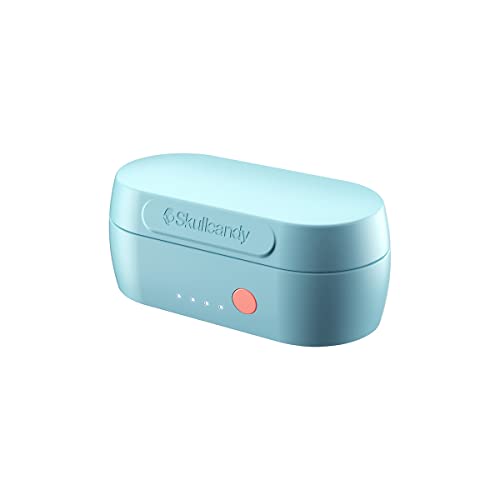 Skullcandy Sesh Evo True Wireless In-Ear Auriculares Bluetooth Compatible con iPhone y Android / Estuche de carga y micrófono / Ideal para gimnasio, deportes y juegos IP55 Resistente al agua - Azul