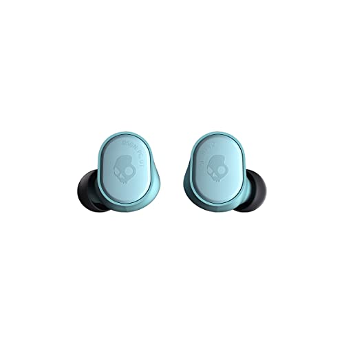 Skullcandy Sesh Evo True Wireless In-Ear Auriculares Bluetooth Compatible con iPhone y Android / Estuche de carga y micrófono / Ideal para gimnasio, deportes y juegos IP55 Resistente al agua - Azul