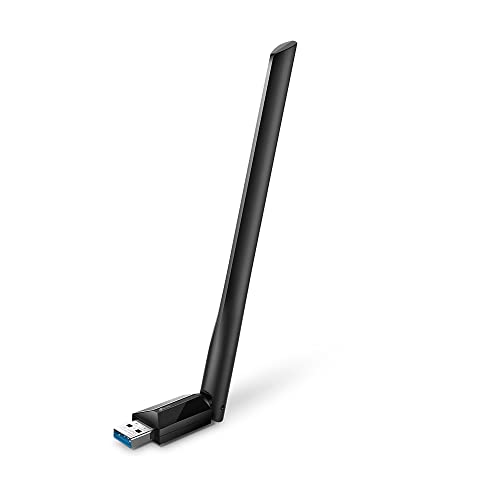 TP-Link Archer T3U Plus Adaptador USB Wifi para PC AC1300Mbps Adaptador de red inalámbrico para escritorio con antena de 2,4 GHz / 5 GHz de banda dual de 5 dBi de alta ganancia, compatible con Windows