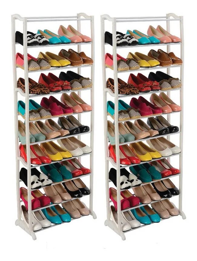 Zapatera Organizador de Zapatos 10 Niveles Blanca Diamond Home