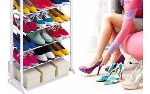 Zapatera Organizador de Zapatos 10 Niveles Blanca Diamond Home