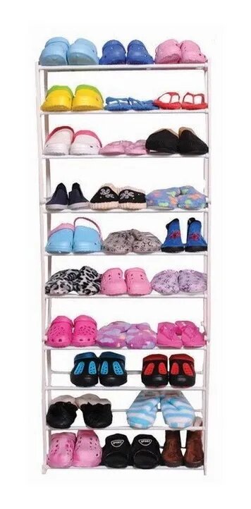 Zapatera Organizador de Zapatos 10 Niveles Blanca Diamond Home