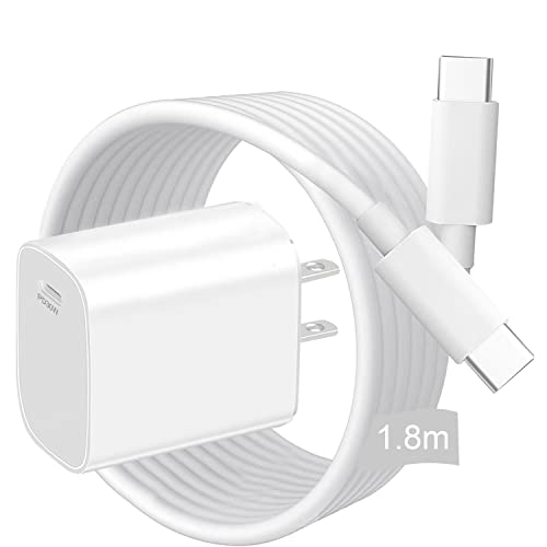 TMOSLY 30W Cargador Tipo C de Pared Charge rápida con 1.8M Cable Carga Rápida,Admite una Amplia Gama de protocolos de Carga rápida,para Samsung/Xiaomi/iPad/Huawei