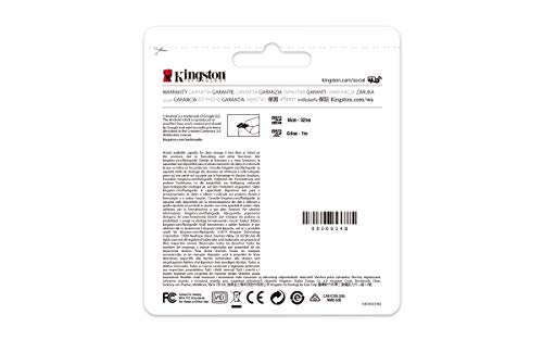 Kingston MicroSDXC Select Plus 128GB (Con Adaptador a SD) Clase 10, UHS-I, U1, V10 Lectura: 100MB/s (SDCS2/128GB)
