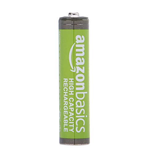 Amazon Basics - Paquete de 16 baterías recargables AAA de alta capacidad de 850 mAh, precargadas, recarga hasta 500 veces