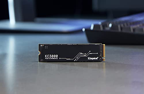 Kingston SSD KC3000, 1024 GB, M.2 2280, NVMe PCIe Gen 4.0, Lectura: 7000MB/s y Escritura: 6000MB/s, SKC3000S/1024G