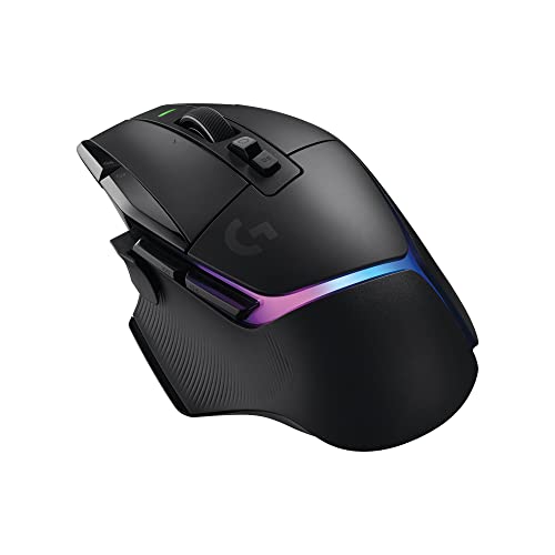 Logitech G502 X Plus Lightspeed Mouse Óptico Inalámbrico RGB para Gaming - Interruptores híbridos LIGHTFORCE, LIGHTSYNC RGB, Sensor Gaming Hero 25K, Compatible con PC - macOS/Windows - Negro