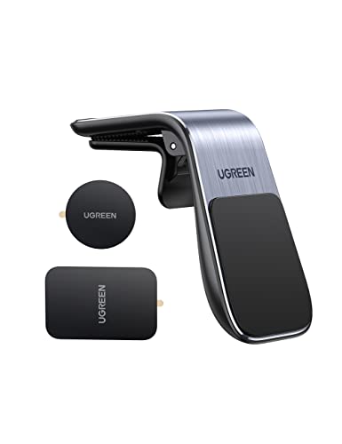 UGREEN Soporte Celular Auto Magnético, Mini Porta Celular para Auto Iman para Ventilación, Base Celular Auto Compatible con Celulares 4.7''-7.2'' como iPhone 14 13 12 Pro Max X, Galaxy S23 Ultra, S23, S22 Ultra, Redmi