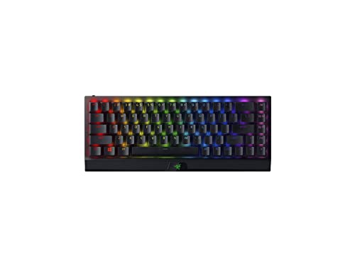 Razer BlackWidow V3 Mini HyperSpeed 65% Teclado mecánico inalámbrico para juegos: tecnología inalámbrica HyperSpeed - Interruptores mecánicos verdes (Reacondicionado)