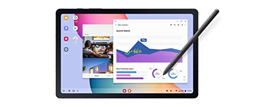 SAMSUNG Galaxy Tab S6 Lite 10.4 pulgadas 64GB Android Tablet con batería de larga duración, S Pen incluido, diseño delgado de metal, altavoces dobles AKG, versión estadounidense, azul Angora (reacondicionado)