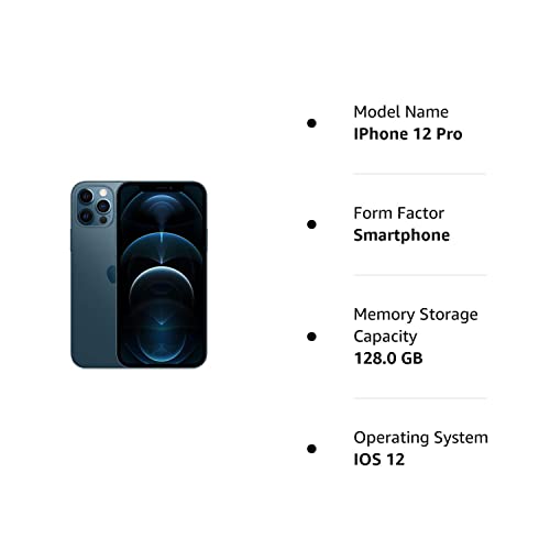 Apple iPhone 12 Pro, 128GB, Azul Pacífico (Reacondicionado Premium)