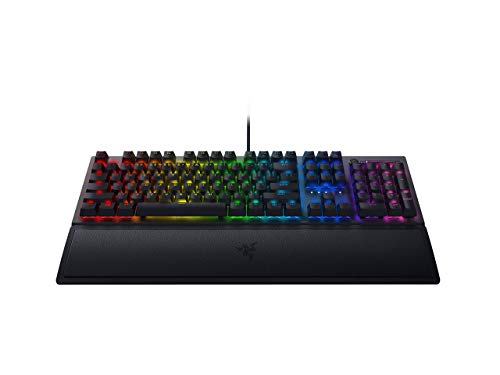 Razer BlackWidow V3 Teclado mecánico para juegos: interruptores mecánicos verdes, táctiles y clic, iluminación Chroma RGB, factor de forma compacto, funcionalidad macro programable, paso USB (Renewed)