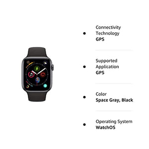 Apple Watch Series 44mm GPS Only, Space Gray Aluminum Black Sport