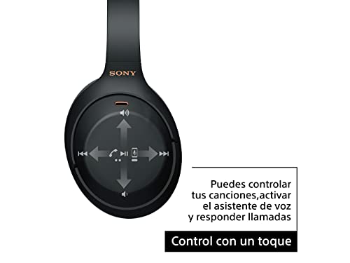 Sony WH1000XM4/B Audífonos inalámbricos con Cancelación de Ruido, Negro, Grande