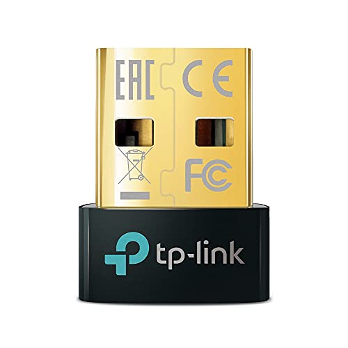 TP-Link UB5A, Adaptador Bluetooth 5.0 Compatible con Windows 11/10/8.1/8/Win 7/XP, para PC, Teclado, Mouse, Auriculares, Altavoces, Impresora