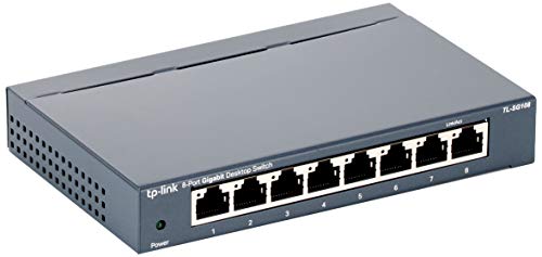 TP-Link TL-SG108 Unmanaged Switch de Escritorio, 8 Puertos 10/100/1000Mbps