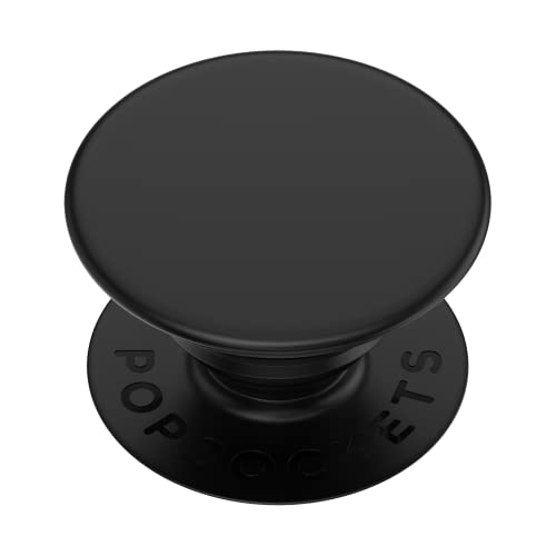 PopSockets: PopGrip con Parte Superior Intercambiable para teléfonos y tabletas, Color Negro
