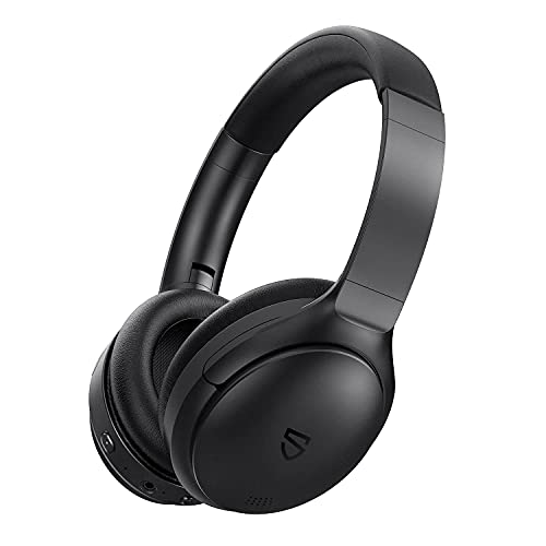 SoundPEATS A6 Audifonos Inalámbricos Diadema Plegables Bluetooth5.0, Auriculares Over Ear Cancelación Activa de Ruido, Altavoz Dinámico de 40mm, Manos Libre Bajos Potentes, Total 38 Horas