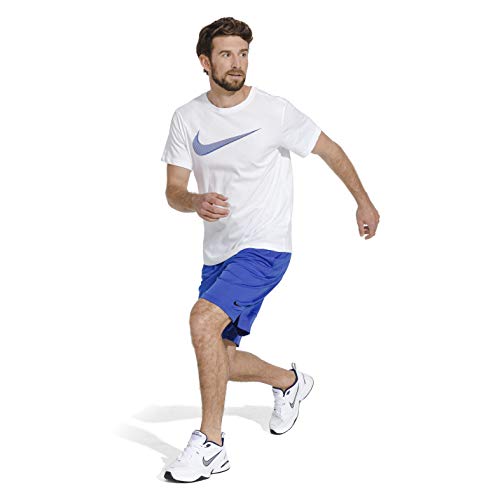 Nike Air Monarch IV-415445-102 Zapatillas de Deporte para Hombre, Color White/Metallic Silver, 10