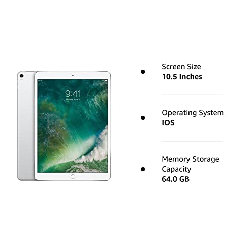 Apple iPad Pro 10.5pulgadas (2017) 64GB, Wi-Fi - Plata (Reacondicionado)