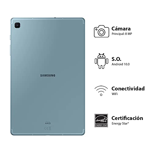 SAMSUNG Galaxy Tab S6 Lite 10.4 pulgadas 64GB Android Tablet con batería de larga duración, S Pen incluido, diseño delgado de metal, altavoces dobles AKG, versión estadounidense, azul Angora (reacondicionado)