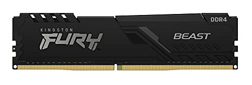 Kingston Fury Beast Black 16GB 3200Mhz DDR4 CL16 UDIMM Memoria Gamer Para PC Color Negro (KF432C16BB/16)