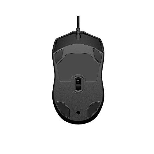 HP Mouse Alámbrico 100, Cable de Conexión USB, Windows/MAC OS, Negro