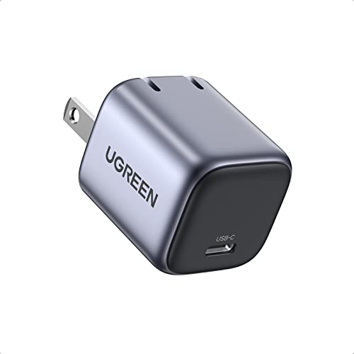 UGREEN 20W GAN Mini Cargador USB C Portátil, Carga Rapida PD Cargador
