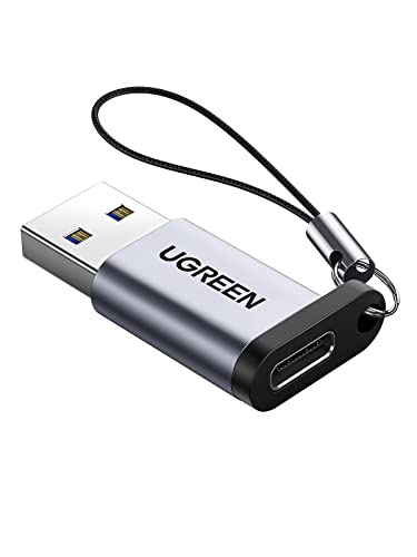 UGREEN Adaptador USB 3.0 a USB C, USB 3.1 Tipo C a USB 3.0 Tipo A Hembra a Macho Compatible con SanDisk Extreme 900, Seagate Innov8, Google Pixel, iPad Pro 2018, Pixel 2 C XL, Lumia 950, Nexus 5X 6P