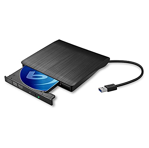 Lector De CD DVD Optica Externo USB 3.0 Con Cable Para Windows y Mac  Externa New