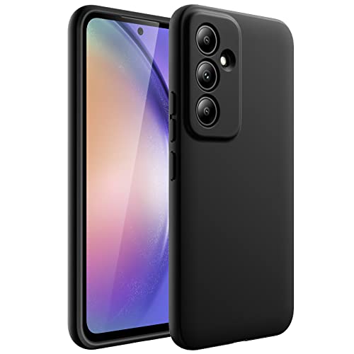 JETech Funda Fina para Samsung Galaxy A54 5G 6.4 Pulgadas, Carcasa Delgada Suave TPU con Acabado Mate, Antigolpes (Negro)