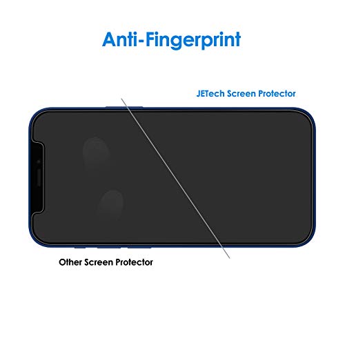 JETech Protector de Pantalla para iPhone 12 y iPhone 12 Pro 6,1 Pulgadas, Mica de Cristal Vidrio Templado, 3 Unidades