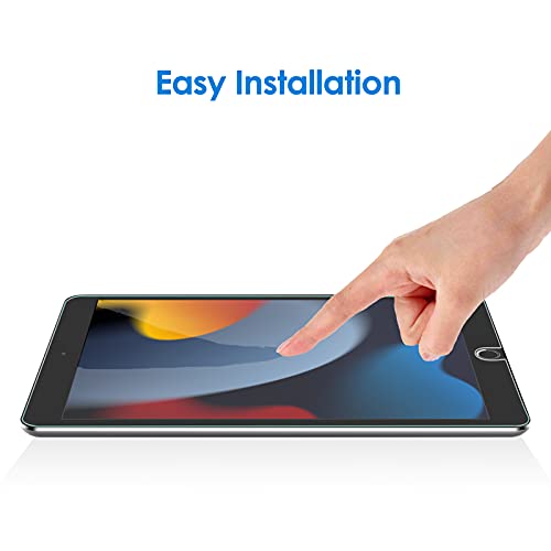 JETech Protector de Pantalla para iPad 9/8/7 (10,2 Pulgadas, 2021/2020/2019 Modelo, 9ª/8ª/7ª Generación), Mica de Cristal Vidrio Templado, 1 Unidades