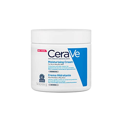 CeraVe Crema Hidratante |454gr| Hidrante diario para rostro y cuerpo para piel seca