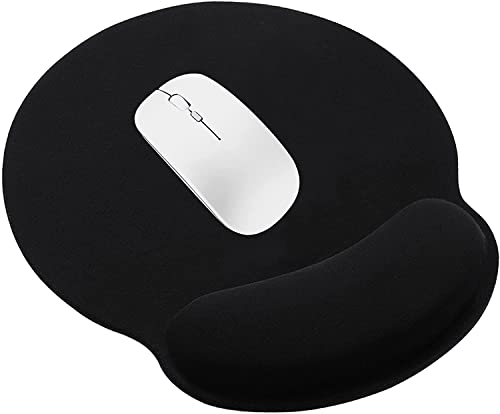 UCMDA Mouse Pad - Alfombrilla para Mouse Ergonomico, Tapete para Mouse, Alfombrilla de Ratón Base de Goma no Deslizante - Negro