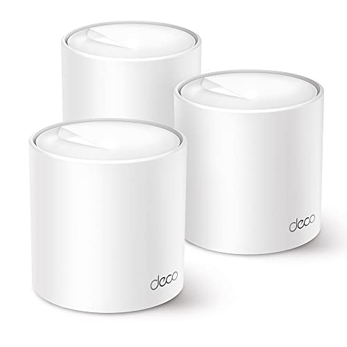 TP-Link Deco WiFi 6 Mesh Sistema WiFi 6 de Malla para Todo el Hogar, AX3000, hasta 2402Mbps, Roaming Continuo, Cobertura de hasta 6,500 Pies Cuadrados, Deco X50(3-Pack)