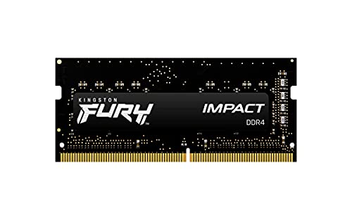 Kingston Fury Impact 16GB 3200Mhz DDR4 CL20 SODIMM Memoria Gamer Para LAPTOP Color Negro (KF432S20IB/16)