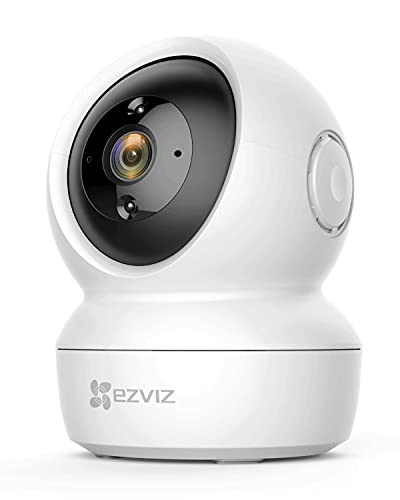 EZVIZ Cámara de Vigilancia WiFi Interior 1080p Cámara IP Domo 360º PTZ, Visión Nocturna, Detección de Movimiento, Audio Bidireccional, Compatible con Alexa y Google, Andriod/iOS, C6N