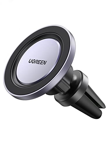 UGREEN Soporte Celular Auto Magnético MagSafe para Ventilación, Base Celular Automóvil Compatible con MagSafe, iPhone 14 13 12 Pro Max Mini y Otros Celulares como Galaxy S23 Ultra, S23, S22 Ultra, Xiaomi Redmi