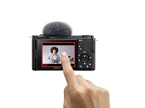 Sony Cámara vlog de Lentes Intercambiables Alpha ZV-E10 Sensor APS-C mirrorless con Lente Zoom 16-50 mm f/3.5-5.6