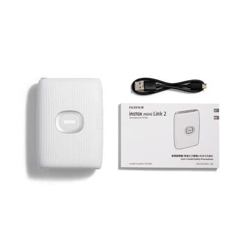 Fujifilm Instax Mini Link 2 - Impresora para Smartphone, Color Blanco Arcilla